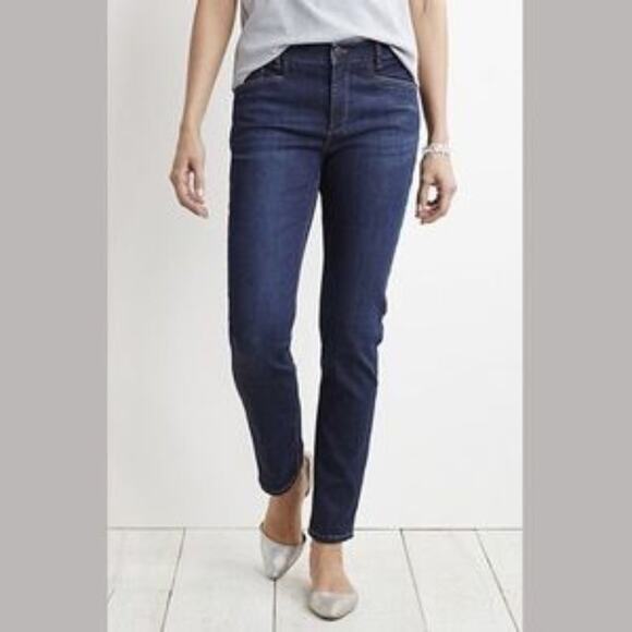 J. Jill Smooth Fit Slim Ankle Blue Jeans Size 12 - Picture 2 of 8